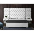 thumbnail image 3 of Grande White Velvet King Bed-Color:White Velvet,Style:Contemporary, 3 of 8