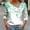 Mint Green, variant on Cuffed Funny T Shirts Botanical Rapper Graphic Tees V-Neck Long Sleeve Blouses