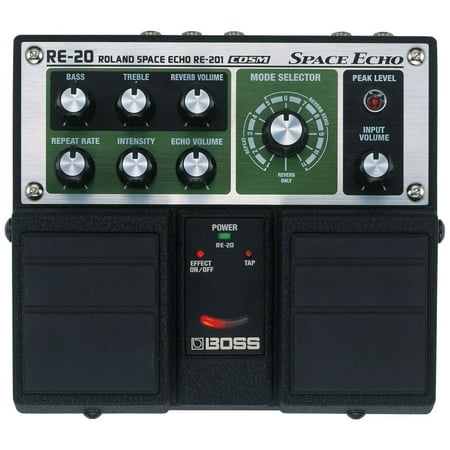 Boss RE-20 Space Echo Battery Powered Guitar Reverb Delay Effects Pedal, (Best Echo Delay Pedal)