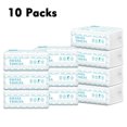 thumbnail image 1 of Mistaha 10 Packs Facial Tissues Thickening Strong Water Absorption Eco-Friendly Recycled Paper Home Use Soft Virgin Wood Pulp, 1 of 8