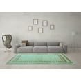 thumbnail image 3 of Ahgly Company Indoor Rectangle Abstract Light Blue Modern Area Rugs, 7' x 10', 3 of 4