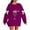 B Purple, variant on Women's Christmas Sweatshirt Plus Size Long Sleeve Bow Crewneck Pullover Oversized Casual Party Printed Tops Fall Winter Cozy Sweatshirt