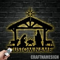 thumbnail image 3 of Craftnamesign Nativity Scene Metal Sign LED Light, Christmas Sign, Christmas Decor, Christian Sign, 3 of 5