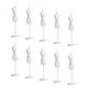 thumbnail image 3 of 10 mini maniquíes para muñecas, vestidos, regalos de cumpleaños con soporte para fotos de escenas de vida Blanco, 3 of 9