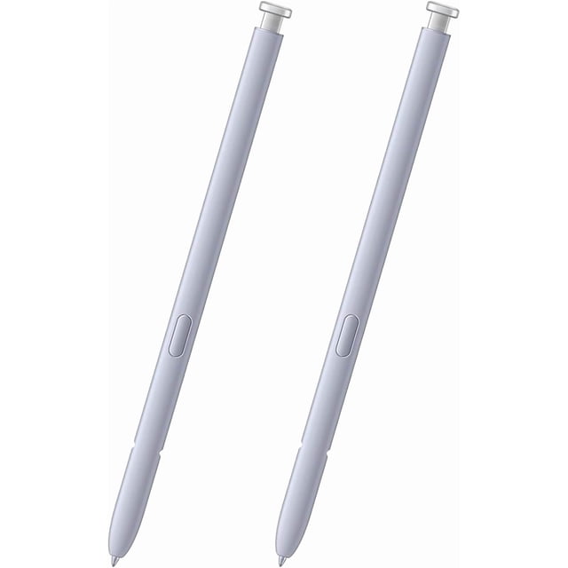 2 Pack Stylus Pen for Galaxy S25 Ultra, High Sensitivity Touch Screen S Pen Replacement, Fine Tip for Writing Drawing, No Bluetooth Needed, Light Silver