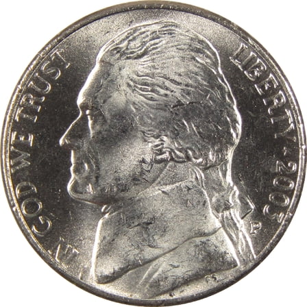 2003 P Jefferson Nickel Uncirculated 5c Coin