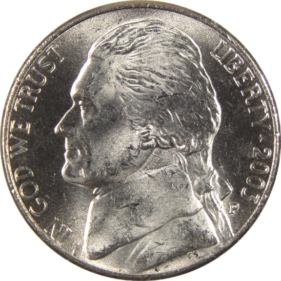 2003 P Jefferson Nickel Uncirculated 5c Coin