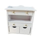 thumbnail image 1 of Mesita de noche de madera para casa de muñecas a escala 1/12, mueble de juego de simulación para casa de muñecas, cajón blanco, 1 of 9