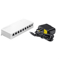 thumbnail image 1 of Interrupteur Ethernet Portable 8 Ports 100Mbps Splitter Hub Mini Interrupteur avec Câble d'Alimentation Prise US, 1 of 6