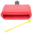 thumbnail image 1 of Portable Drum Percussion Accessory with Cow Bell Durable Plastic Latin Musical Instrument 1 Set Red, 1 of 8