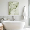 thumbnail image 5 of Sage Green Abstract Canvas Wall Art for Living Room, Silver Marble Ripples Poster Print Painting for Bedroom Office Home Decoration Wall Pictures Prepare To Hang 24"x36", 5 of 9