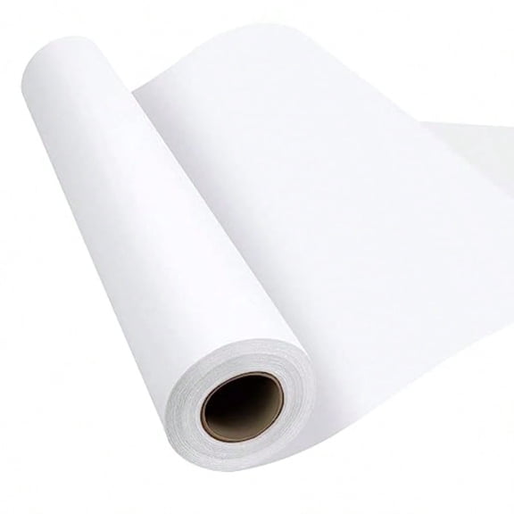 Craft Paper Roll 15''×354'' Industrial-Grade Kraft Paper Roll White Easel Paper Roll for for Moving Gift Wrapping Wall Art Tab