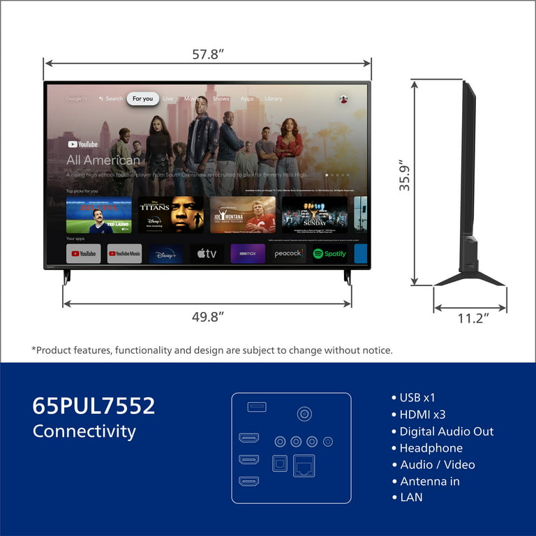 6700 series 4K UHD LED Smart TV 65PUT6794/71
