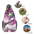 thumbnail image 6 of Invader Zim Sling Bag Crossbody Backpack Chest Bags Diagonally Travel Daypack For Women Men Adults Teen, 6 of 8