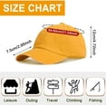 thumbnail image 3 of Yirtree Men Women Plain Cotton Adjustable Washed Twill Low Profile Baseball Cap Hat, 3 of 8