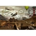thumbnail image 2 of GraphINC 32x23 Black Ornate Wood Framed with Double Matting Museum Art Print Titled - World Travel, 2 of 4