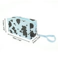 thumbnail image 2 of Unique Bargains 1 Pc Women Cow Pattern Pillow Makeup Bag for Travel Vacation Blue PU, 2 of 4