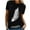 Black, variant on Lenago Women's Shirt Tees Funny Cute Short Sleeve Fall T Shirt Feather Print Shirt Gift Tops Blouse Gift For Women