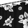 thumbnail image 3 of Pioneer Flower Floral Print Pattern Shower Curtain 72"x84", Bathroom Decorative Shower Curtain Set with 12 Hooks, Waterproof Washable, 3 of 6