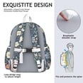 thumbnail image 5 of Pioneer Flower Backpack for School,Cute School Bag,Schoolbag with Adjustable Shoulder Straps & Padded Back,13.4"x11"x4.7", 5 of 6