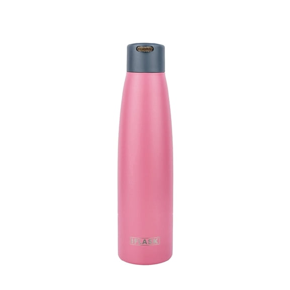 IFLASK 17oz Water Bottle | 100% Leak Proof | Stainless Steel | Double Wall Vacuum Insulated Thermos Flask | BPA and Sweat free | Hot & Cold | Gym Travel Camping Sport School (Red)