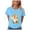 Sky Blue, variant on vigerkar Gnome T-Shirt for Women Floral Graphic Tees Cute Gnome Short Sleeve Tee Tops 2026 Summer (Light Gray, S)
