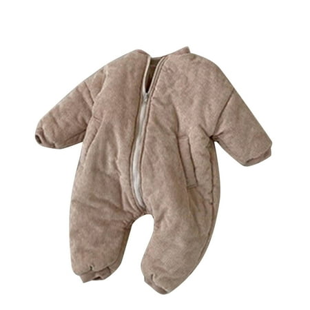 

Baby Newborn Infant Girls Boys Winter Warm Thick Cotton Padded Long Sleeve Romper Jumpsuit Cute Fashion Child Clothes Coat Jacket