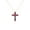Yellow, variant on Pure Elegance Art Deco Style Cross With Ruby and Blue Sapphire Gemstone 14K White Gold Over 925 Sterling Silver Pendant Necklace For Women