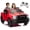 Red, variant on 24V 160W Licensed RAM 2500 Ride on Toy, Ride on Truck w/4-Wheel Suspension, 2 Seater Ride On Car with Remote Controll, Truck Bed Storage, Dual-Speed Modes
