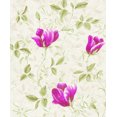 thumbnail image 1 of Floral Violet, Vert, Beige Rouleau de Papier Peint Tulipes, 1 of 2
