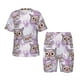 thumbnail image 1 of Balery Owl And Floral Conjunto de Pijama Infantil de Manga Corta con Estampado – Ropa de Dormir de Algodón Suave-X-Large, 1 of 6