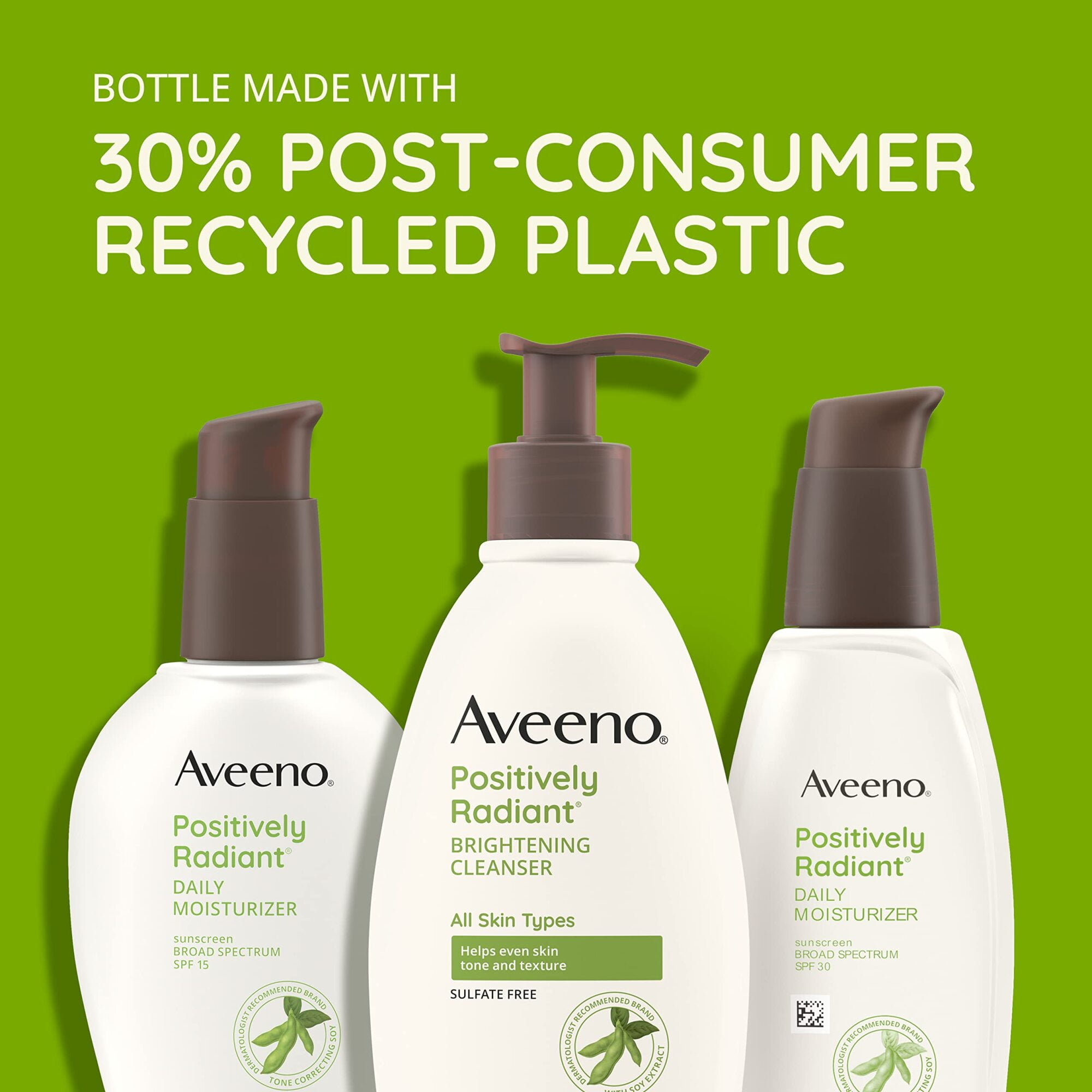 Aveeno Positively Radiant Brightening Facial Cleanser Pack of 6