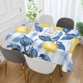 thumbnail image 2 of Yayeee Tablecloths 60" x 90" Rectangle Wrinkle Resistant Party Table Cover, Light Blue Lemon, 2 of 8
