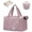 Pink, variant on Quilted Travel Duffel Bags with Shoe Bag,Airline Approved Personal Item Bag for Women with Wet Pocket,Trolley Sleeve,Overnight Weekender Bag for Camping Gym Beach(Pink,Flower)
