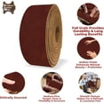 thumbnail image 3 of ELW 5-6 oz 2-2.4mm Nappa Oil Tanned & Waxy Finish Leather Belt Grade Straps  Size: 2.5"x72" 6.4x183cm  Burgundy Color  Full Grain Craftsman A/B Grade Natural Cowhide, DIY, Crafting, Strips, 3 of 7