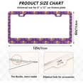 thumbnail image 3 of GZHJMY Mardi Gras License Plate Frames Set of 2, Universal Aluminum License Plate Holders 2 Holes Car Tag Frames Automotive Exterior Accessories with Screw Caps Decorative, 3 of 7