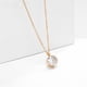 thumbnail image 4 of Juego Collar Y Aretes Solitario Swa Bco Oro Rosa 14k rosa Unitalla, 4 of 8