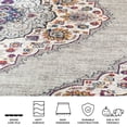 thumbnail image 5 of Safavieh Madison Frazier Floral Area Rug, Light Gray/Fuchsia, 6'7" x 6'7" Square, 5 of 10