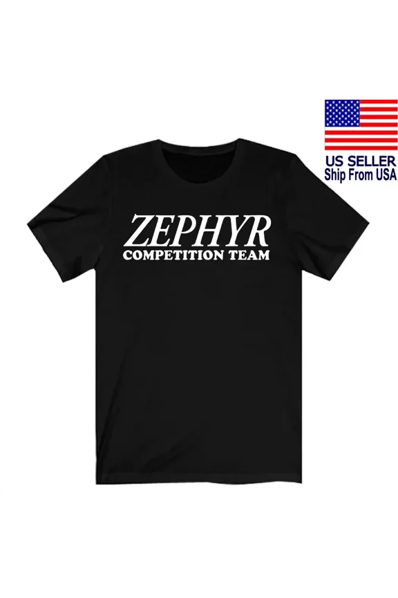 Zephyr Competition Team Skateboard Men'S Black T-Shirt S To 5Xl