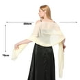 thumbnail image 6 of Solid Color Thin Chiffon Evening Dress Shawl Bride Bridesmaid Wedding Dress Cheongsam Party Shawl Scarf, 6 of 8