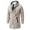 Beige, variant on Mens Zip Up Jackets Casual Fall Winter Hooded Coat Long Sleeve Drawstring Outerwear with Pockets