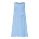 thumbnail image 3 of Vestido de Verano para las Mujeres Playa, Moda Vacaciones Color Sólido sin Mangas Hueco Fuera de la Fiesta Midi para Casual, 3 of 8