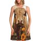 thumbnail image 1 of Balery Vintage Sunflower Cow Vestidos de verano para mujer con estampado: vestido holgado sin mangas, vestido playero informal y cómodo para días calurosos., 1 of 7