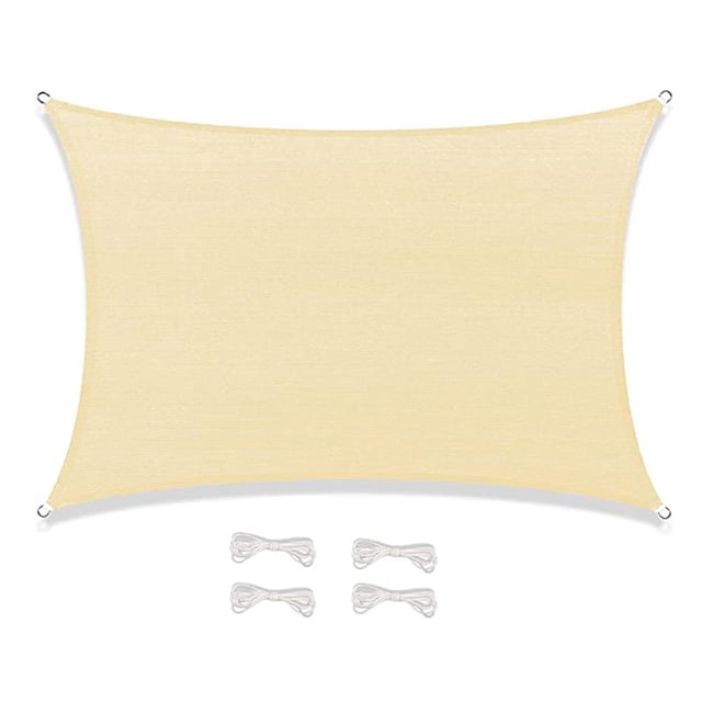 Vela Para El Sol, Parasol Impermeable, Rectangular, Bloque Uv, Toldo De Vela Para El Sol, Para Patio Al Aire Libre, Jardín seitruly HA041880-03
