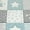 Blue, variant on Kids Rug with Stars for Nursery Checkered in Pink