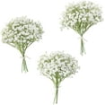thumbnail image 1 of XmhyTop 18 piezas de gypsophila artificial en aerosol, flores falsas blancas de tacto real para ramos de boda, centros de mesa, arreglos florales y decoraciones, 1 of 3
