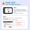thumbnail image 5 of 141A Toner Cartridge Black (With Chip) Compatible for 141A W1410A for LaserJet MFP M140w M139w M110w Printer High Yield Ink (2 Packs), 5 of 9