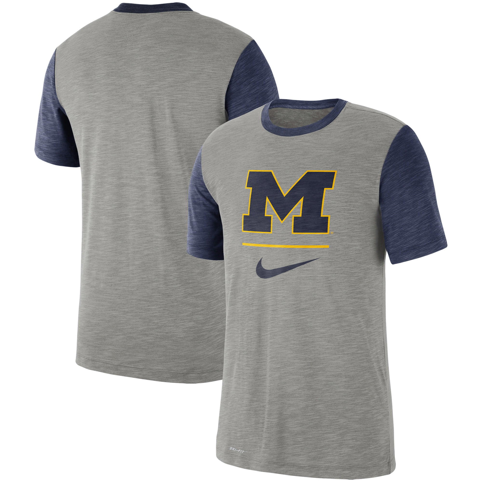 Michigan Wolverines Nike Baseball Performance Cotton Slub T-Shirt ...