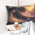 thumbnail image 4 of Kdxio Cotton Pillow Cases 20"x30" Pillowcases,Soft and Breathable Bedroom Pillow Cases-Mythical Serpent Mountain Sunrise-No Pillow Core, 4 of 5