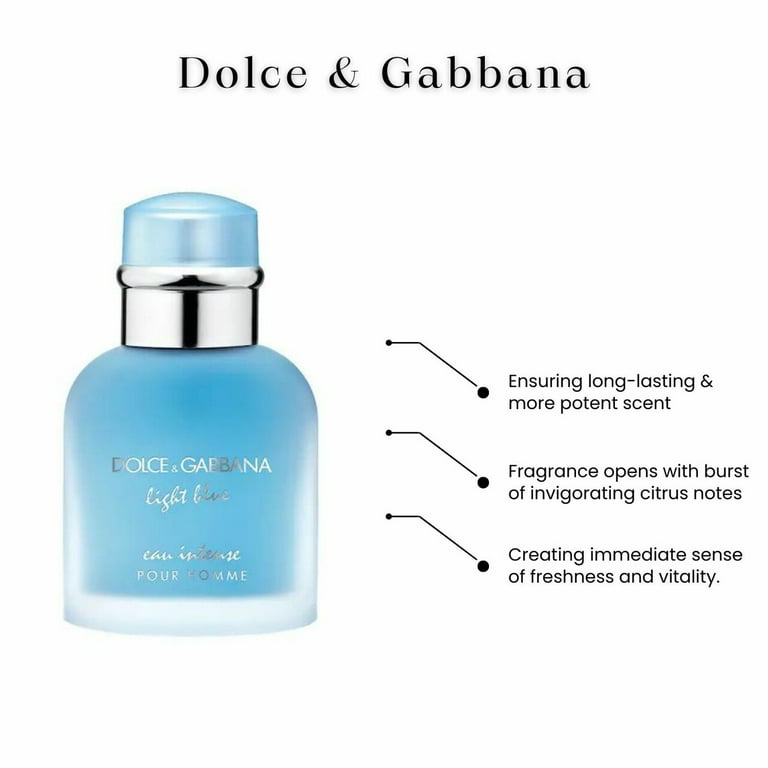 Dolce & Gabbana Light Blue Pour Homme Eau Intense Parfum Spray, 6.7 oz Dolce & Gabbana Light Blue Pour Homme Eau Intense Parfum Spray, 6.7 oz